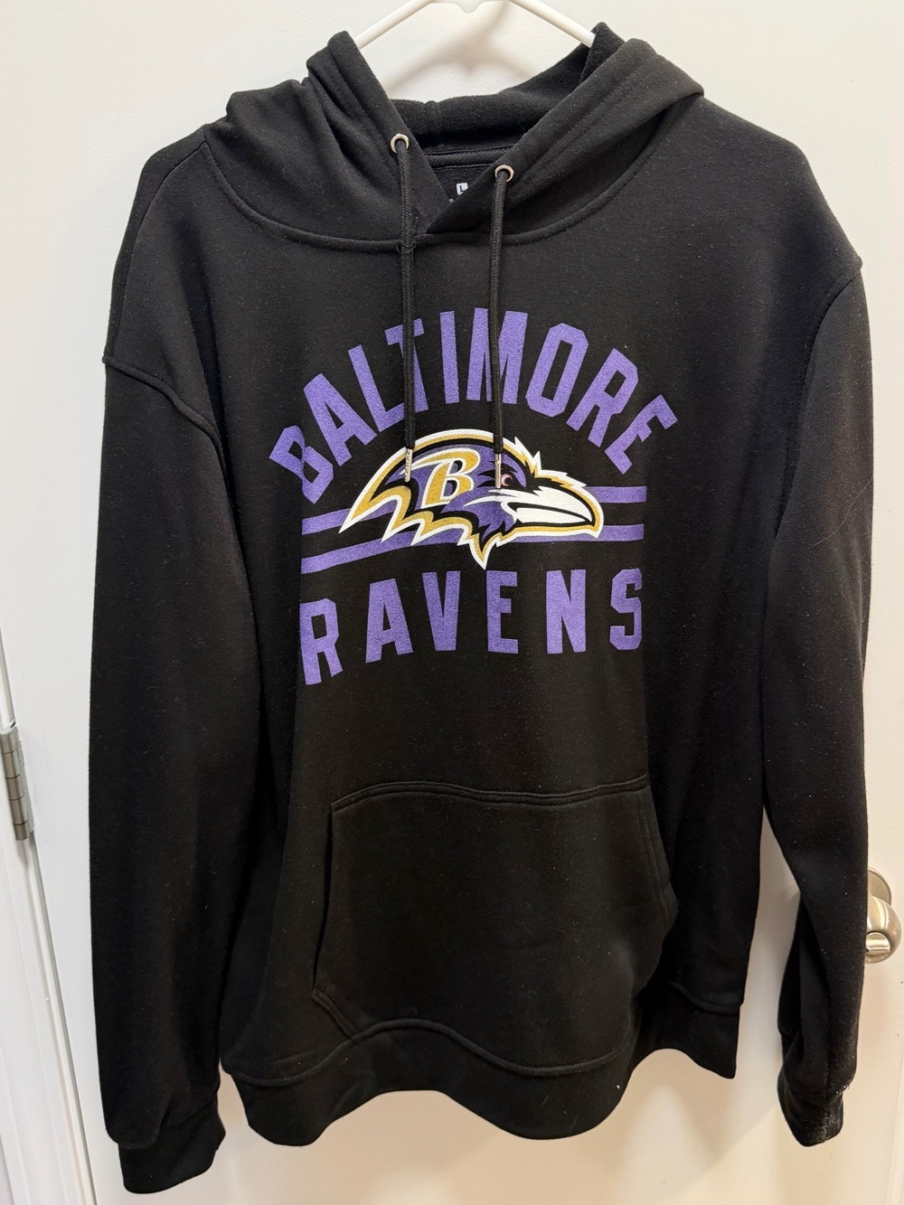 Baltimore Ravens Black Hoodie with Purple Logo